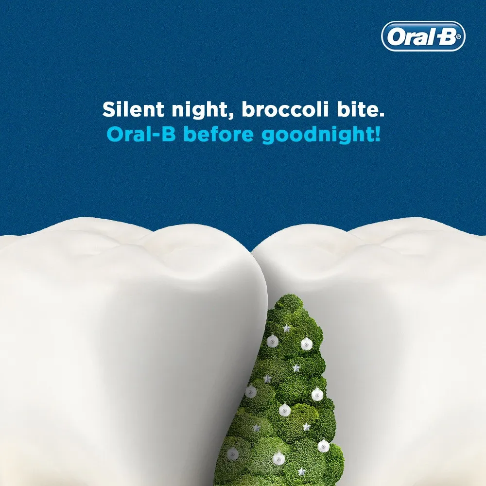 christmas social media post ideas from top brands - oral b