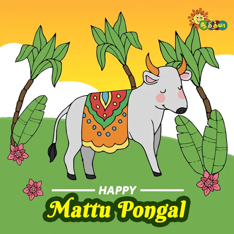 happy mattu pongal social media post ideas - adhitya channel