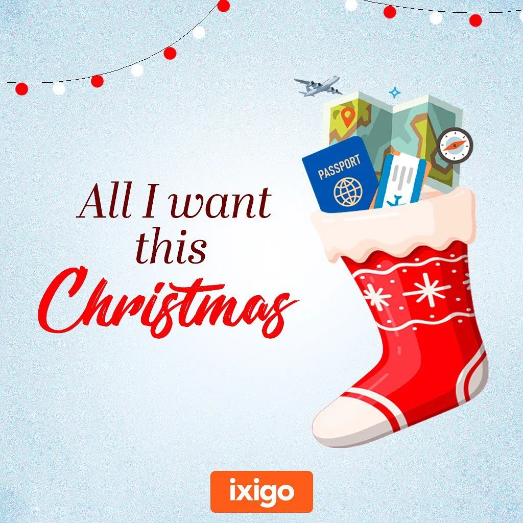 christmas social media post ideas from top brands - ixigo