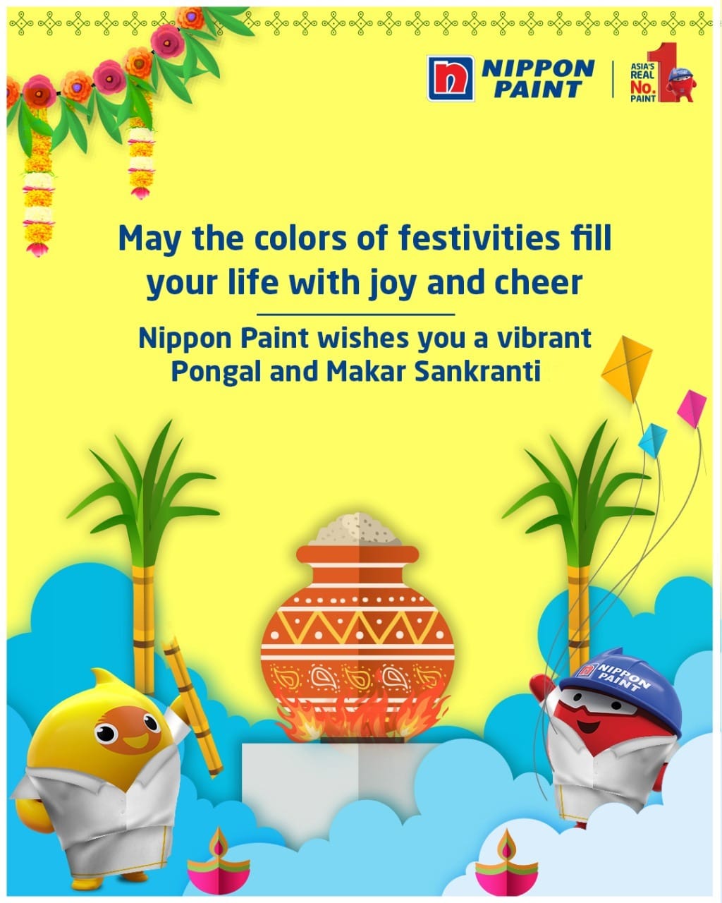 Happy Pongal Social Media Ideas - Nippon Paint